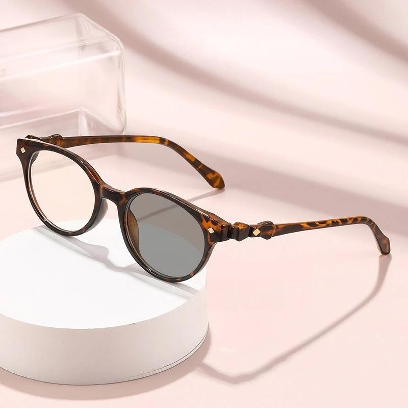 

Fresh and Sweet Round-framed Myopia Glasses Unisex Little Cat Eye Stylish Versatile Anti Blue Light Eyeglasses 0 To -4.0 0