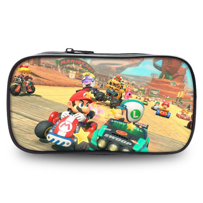 Mario Kart World Pencil Case With Polyester Material For Kids And Students