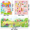 Children'S Early Childhood Education Focus Book Without Cutting Can Be Repeatedly Pasted With Do-It-Yourself Easter Bunny Jelly Sticker Book