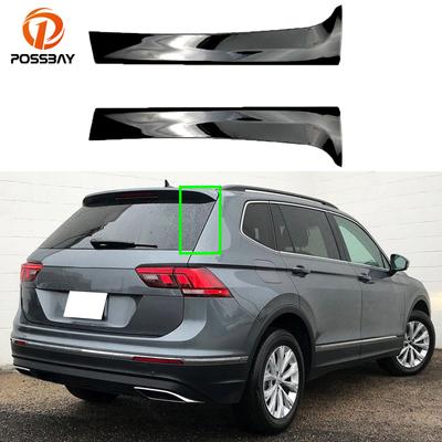 Zwarte Achterruit Zijspoiler Canard Canards Splitter voor VW Tiguan MK2 2017 2018    2022 2023 Accessoires