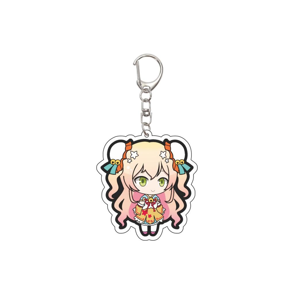 55MM Anime hololive Keychain Tokino Sora/Robocosan/Ōokami Mio/Shirogane Noel Key Chain Acrylic Model Plate Christmas Gifts