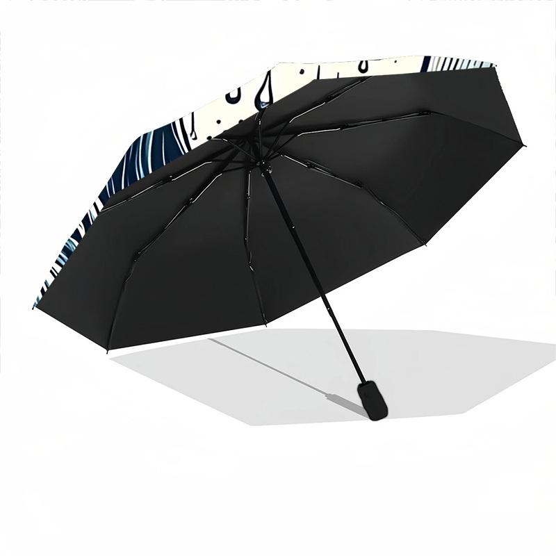 1pc Ocean Waves Auto Open/Close Umbrella, Portable Folding Umbrella for Travel, Themed Events, It is suitable as a gift for various festivals, Outdoor