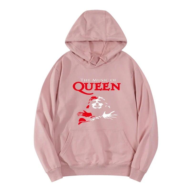Music Legendary Rock Band Hoodies Queen Unisex Women Streetwear Hoodie Sweatshirts Harajuku Pullovers Unisex Tracksuits Clothing
