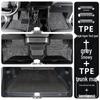 Toyota Prado TPE Floor Mats (2010-2025 Models) - Full Coverage, Car Interior Accessories