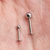 10pcs ASTM F136 Titanium Male Thread Labret Piercing 14G 16G Lab Lip Ear Tragus Replacement Body Jewelry Accessories