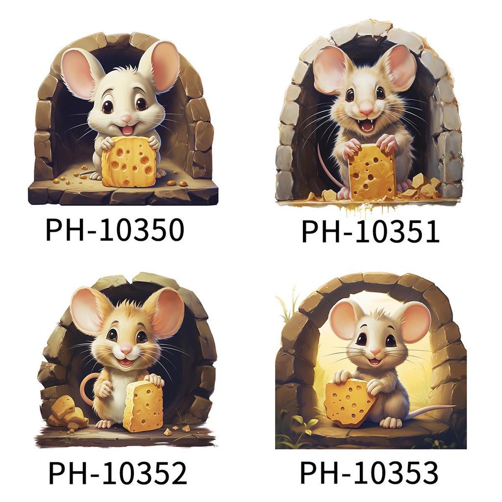 Creative Cartoon Wall Stickers for Staircase and Corridor, Self-Adhesive.