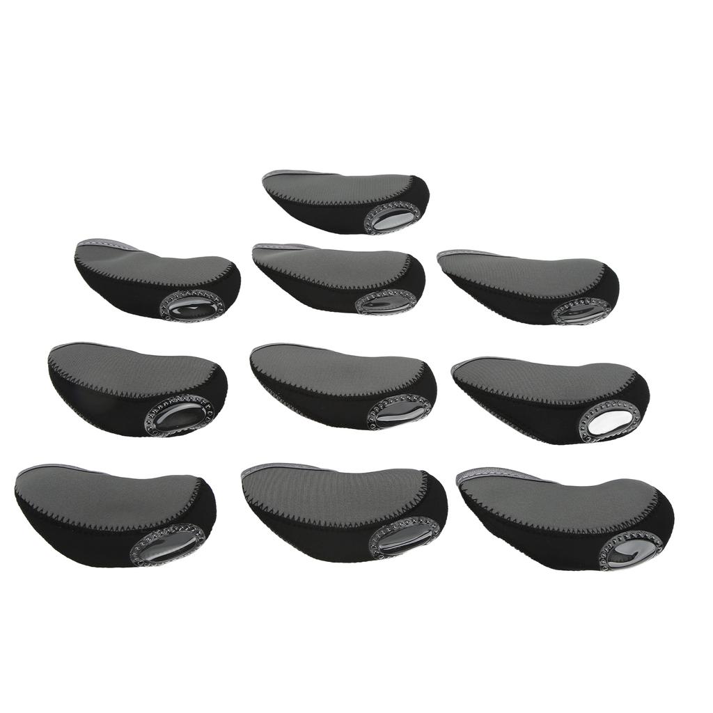 10PcsSet Iron Club Head Cover Set Golf Iron Club Headcover Golf Rod Head Protective Cover