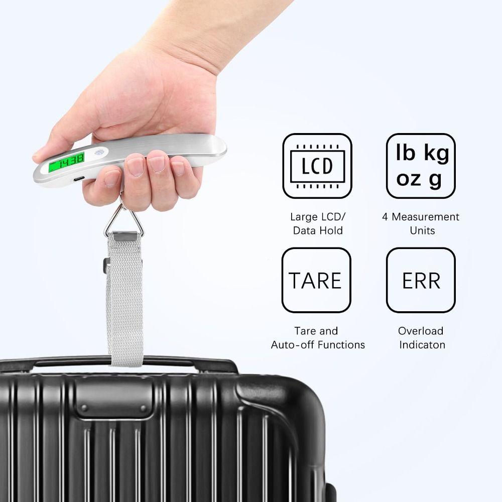 High-Precision Luggage Scale Backlit LCD Display Weighing Scale Digital Scale  Shipping