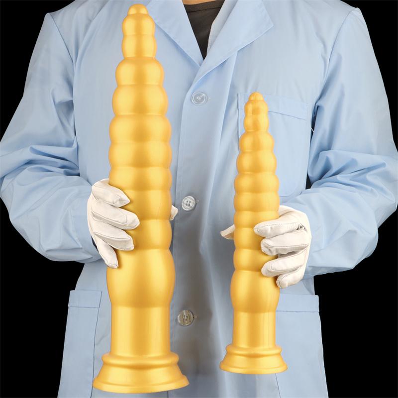 44cm Silicone Ultra-long and Ultra-thick Rear Anal Plug for Outdoor Wear Anal Strip Practice Anal Torture Tool Anal Expansion Tool Chrysanthemum Anus