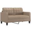VidaXL 2-seater Sofa Cappuccino 140 Cm Faux Leather, Sofa, Upholstered Sofa, Living Room Seat, Loveseat, Living Room Sofa, 359121