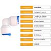 1/4 Inch Pipe To 1/4 Inch Pipe Quick-Connect Elbows, Suitable For Ro Water Systems, 10 Pieces Per Pack