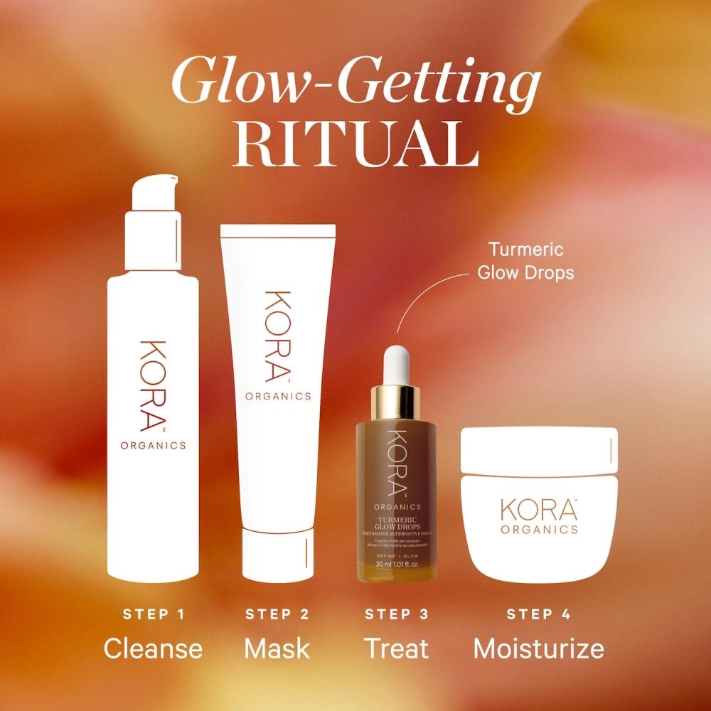 Kora Organics Turmeric Glow Drops Niacinamide Serum 1.01 Oz 30 Ml