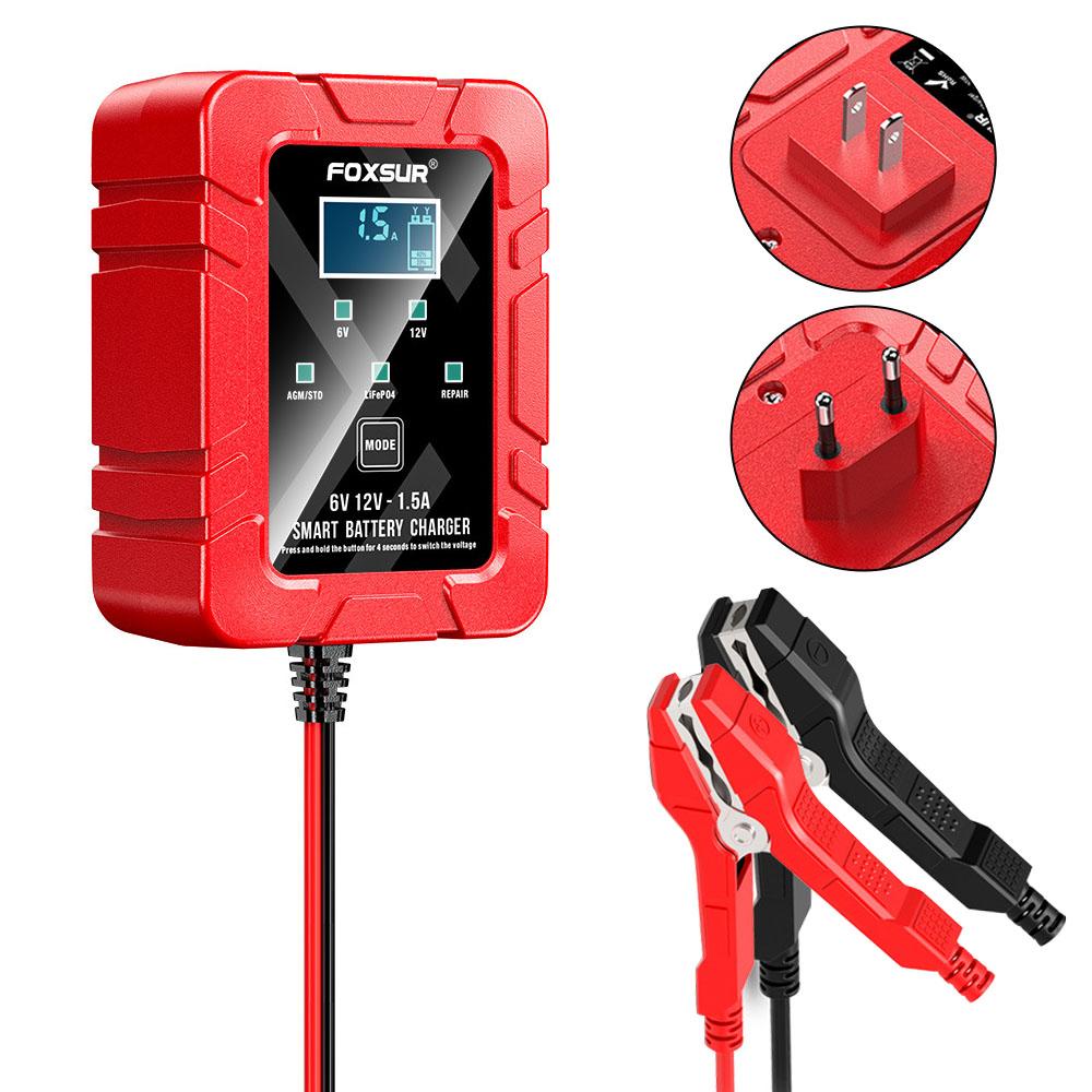 Battery Pulse Repair Charger For Car Motorcycle Toy Lead-acid Batter Charger 6V 12V 1.5A Lithium Iron Battery 30W