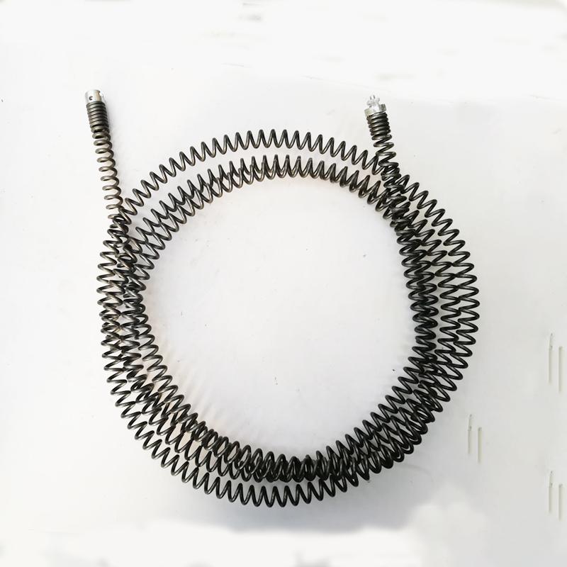 3 Meter Household Drain Pipe Dredger Extension Spring Set with Compression Spring And Connector - Sewer Cleaning Tool