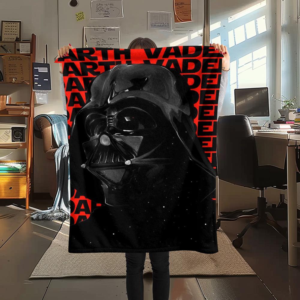 Darth Vader Black Poster Blanket Suitable For All Seasons Camping Trip Air Conditioning Blanket Digital Printing Sheet