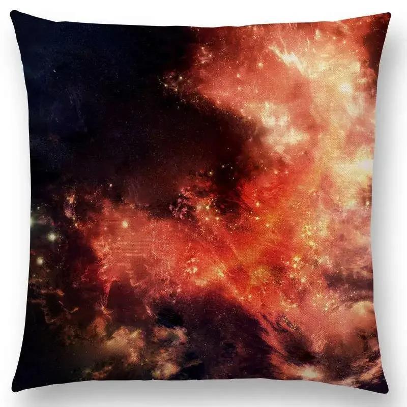 Pillowcase Night Sky Gorgeous Nebula Distant Galaxy Mysterious Universe Cushion Cover Home Decoration Sofa Home