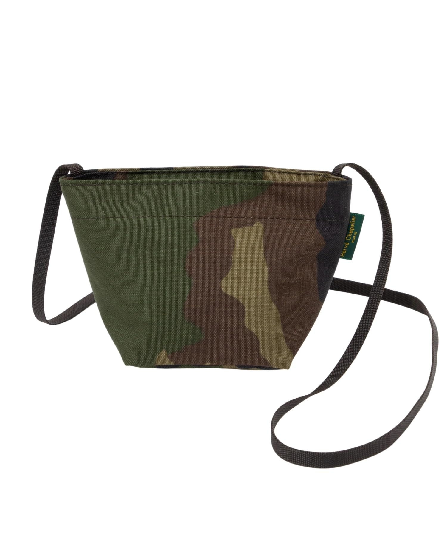 

Herve Chapelier 1927W Мини-тоут с квадратным дном, сумка через плечо, женская, FORET/MOKA [Б/у]