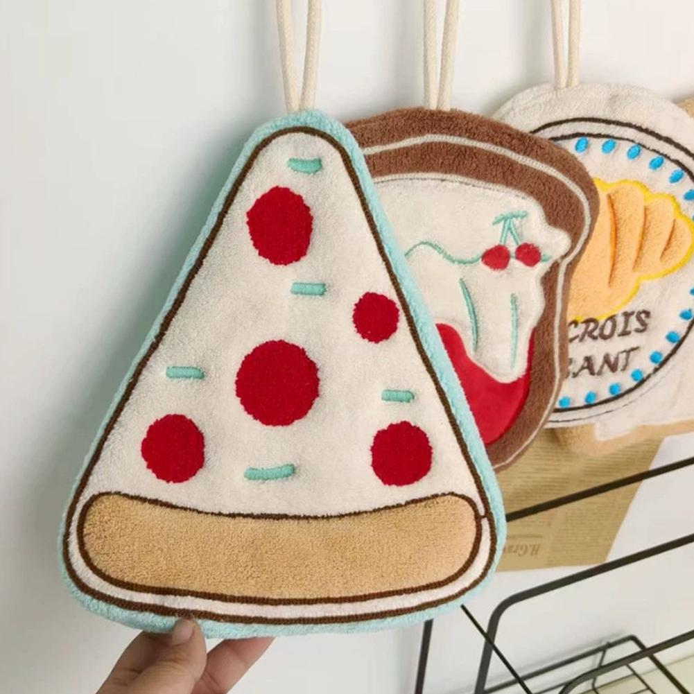 Kitchen Towel Absorbent Design Bathroom Hand Towel Wall Hanging Cloth Thickened Handkerchief Cleaning Cloth