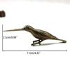 Long Mouth Bird Animal Statue Solid Brass Desktop Ornaments Vintage Tea Pet  Home Decor