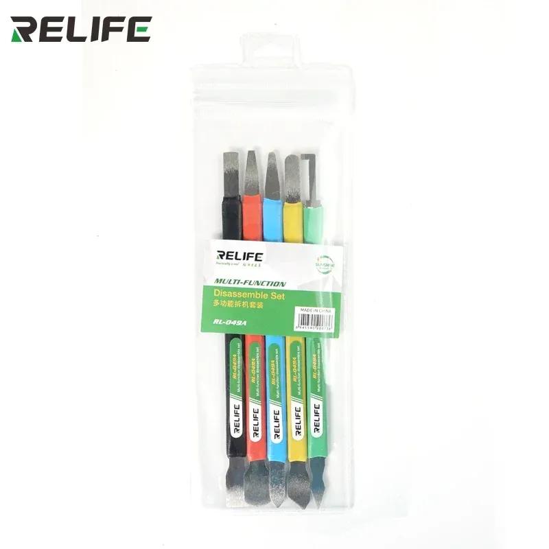 RELIFE RL-049A Double-headed Multi-function Prying Knife for Iphone Android Remove The Glass Back Cover Tin Scraping Knife Tools