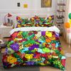 Colorful Fruits and Vegetables Artwork Exquisite three-piece bedding set gift for kids and adults