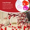 5 Pieces 2M Christmas Feather Colorful Ribbon Xmas Tree Artificial Plume Dress Shawl DIY Craft Ornament for Decor