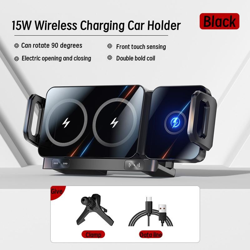 Car Folding Screen/regular Phone Holder Wireless Fast Charging Car Interior Universal Wireless Charging Car Interior Vent Clip