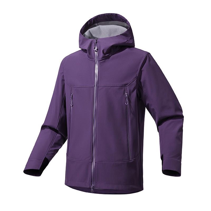 Unisex Softshell Jacket With Hood Skiing Hiking Outdoor Sports Windproof Warm Lightweight