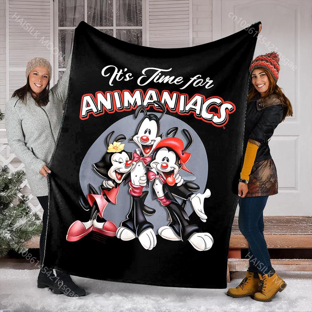 Classic Cartoon A-AnImaniacs Printed Blanket Warm Soft for Home Travel Blanket Sofa Bedding Cover RV Blanket Gifts 75x90cm