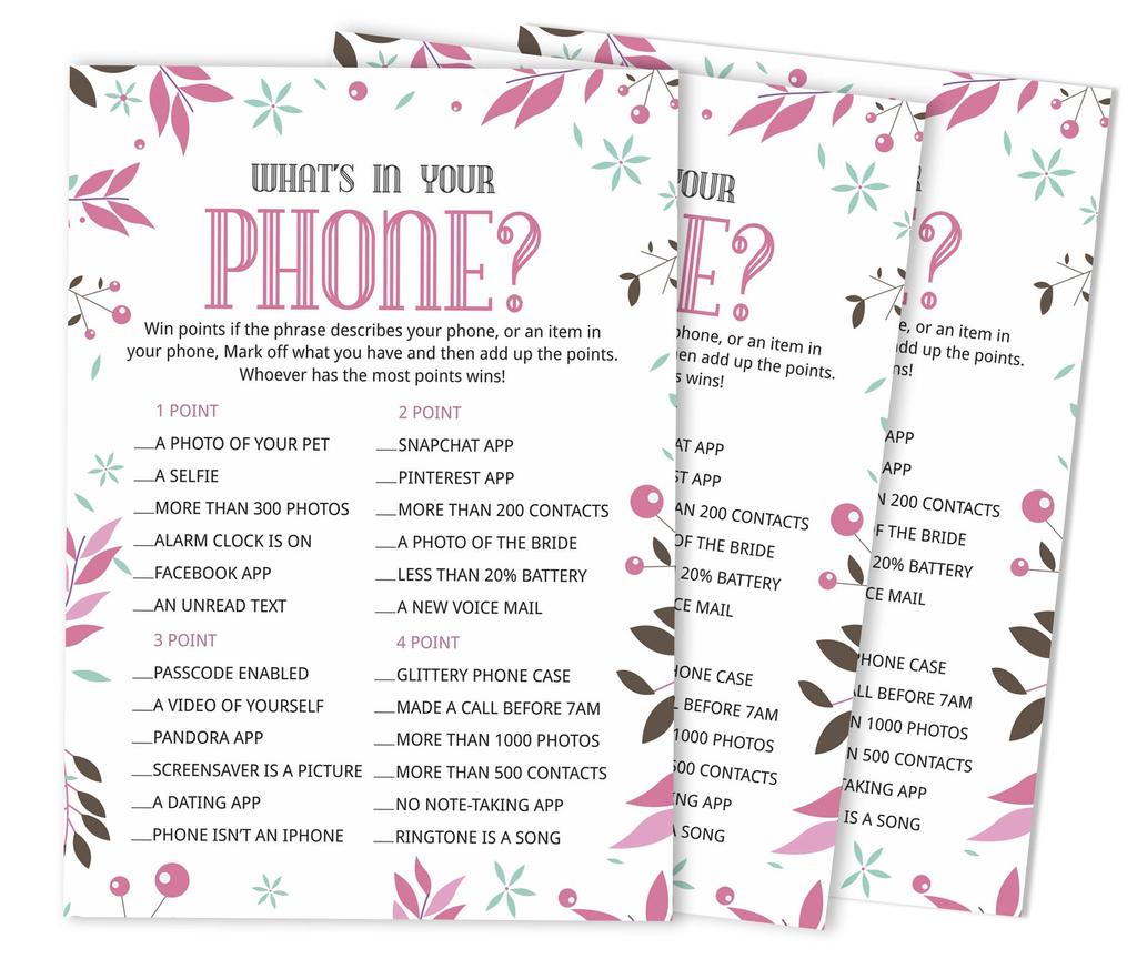 Inkdotpot KartenA Für Braut-Hochzeitsdusche Junggesellinnenabschied Großpackung Blanko Quadratisch Ausfüllen Geschenkideen