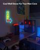 GAME ON Neon Sign for Wall Decor, LED Gamer Sign for Arcade Room, Game Room, Bedroom, Kids, Boyfriend, Gifts Stepless Dimmable