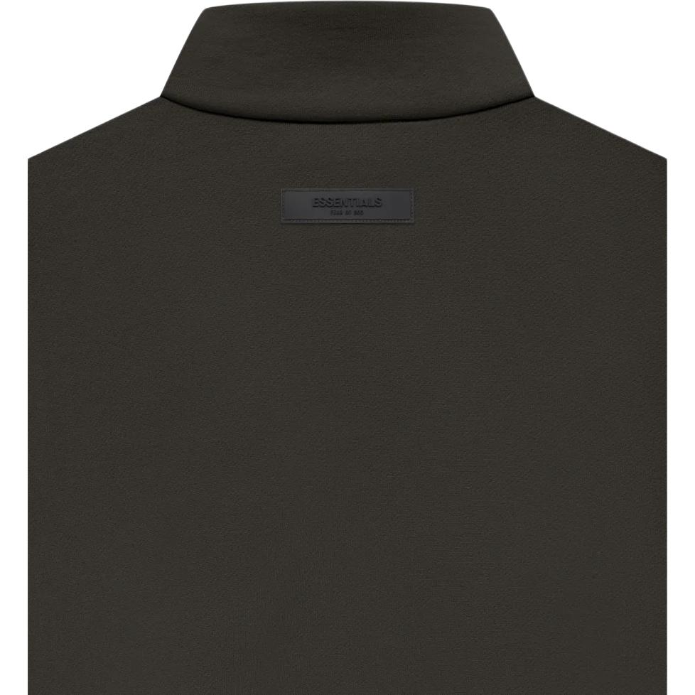 Fear of God Essentials FW22 Full Zip Jacket Stretch Off Black Solid Color Zipper Stand Collar Casual Jacket Women Jackets Gray-Black FOG-FW22-702