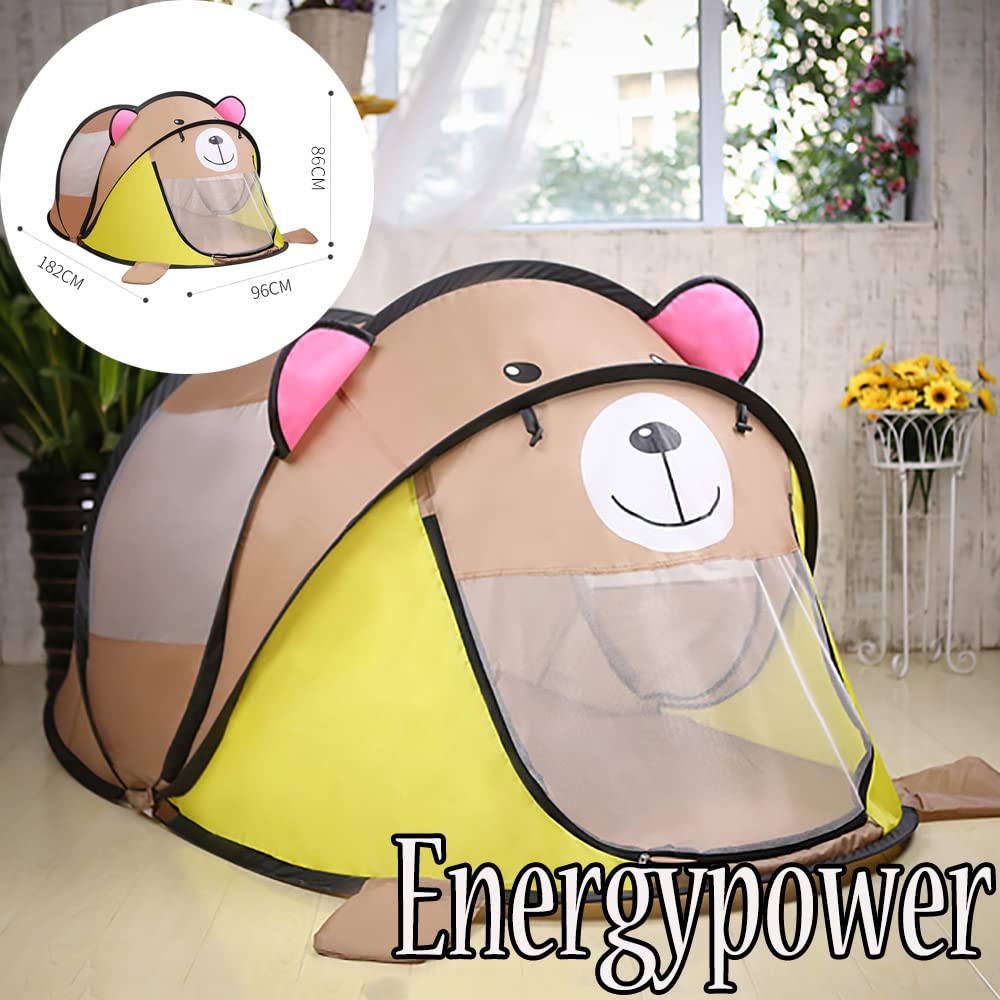 EnergyPower Mini-Zelt, Schickes Pop-Up-Zelt, Innen- und Außennutzung, 180cm Große Größe, Schutz vor Insektenstichen, Faltbar, Ein-Touch-Zelt, Moskitonetz, Sicher