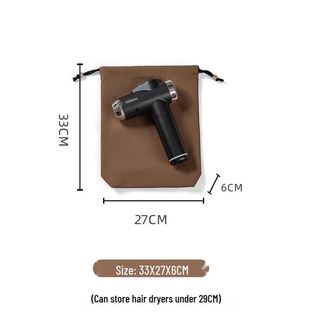 Large Waterproof Nylon Travel Bag for Hair Dryer, Underwear, and More