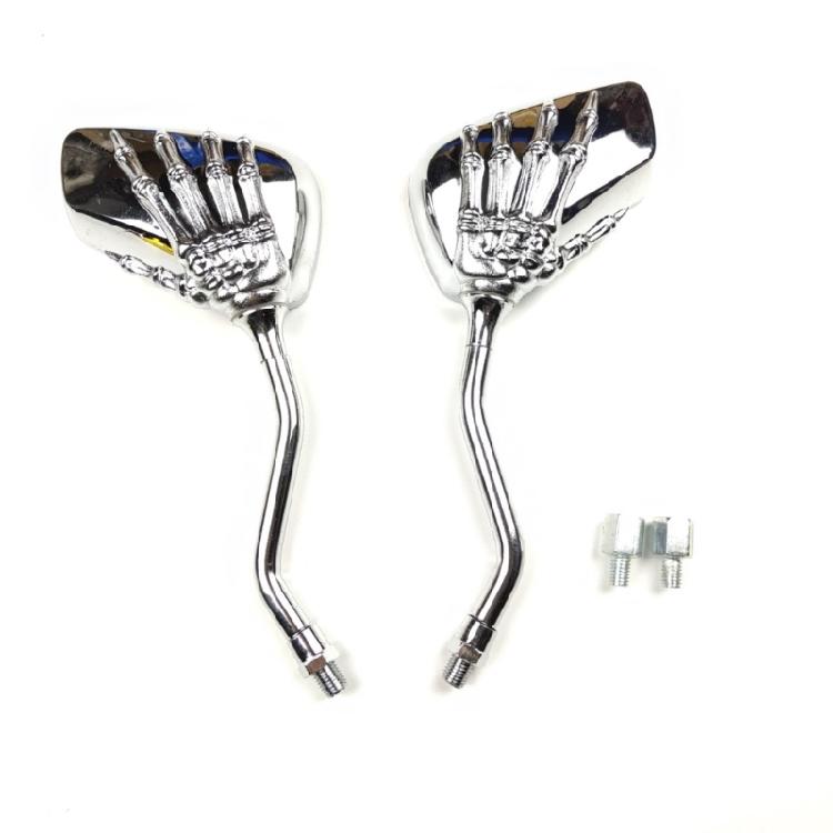 1 Pair Motorbike Rear View Scooters Modification Accessories Skeleton Hand Side Motorcycle Rearview