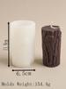 Wood Grain Cylindrical Silicone Candle Mold DIY Tree Stump Craft Ornaments Making Soap Plaster Chocolate Baking Molds Home Decor