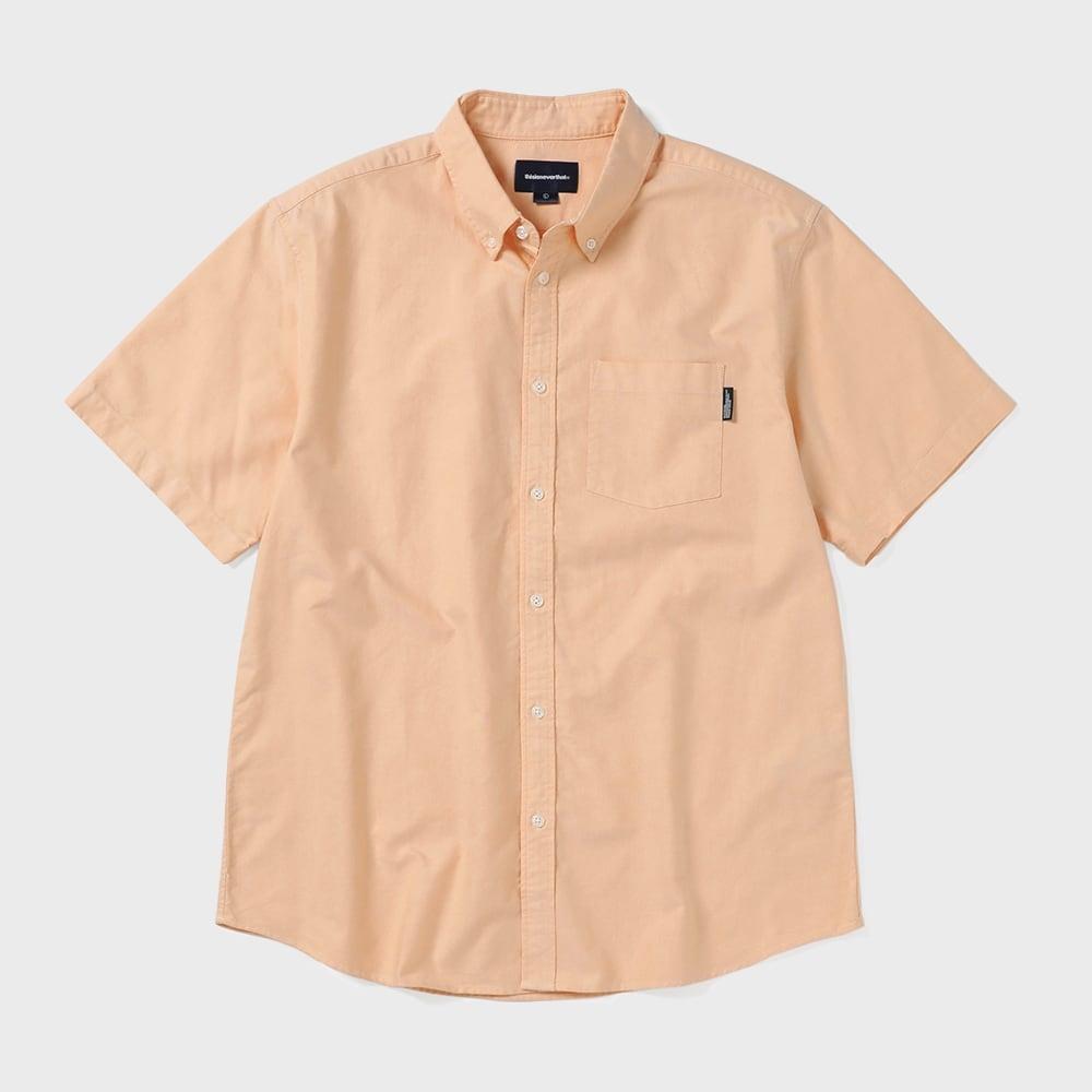 ЭТО Никогда не тот Оксфордская рубашка с коротким рукавом Абрикосовая S