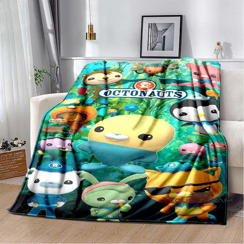 New ModelCute Octonauts Cartoon Children's Blanket Suitable for Family Bedrooms, Beds, Sofas, Travel, Offices, and Other Places
