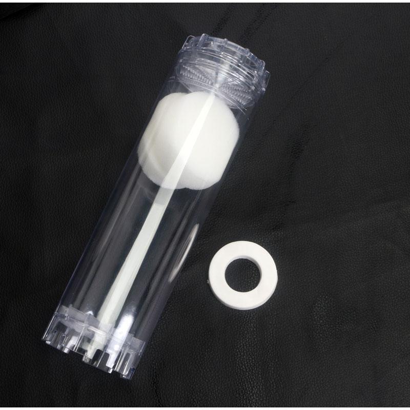 Klares wiederverwendbares 10-Zoll-Wasserfiltergehäuse 1 Set Leer nachfüllbar für Vorfiltration des ganzen Hauses Nachfüllmedien