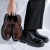 New round head derby shoes British casual summer fashion retro business hairstylist suit shoes 2885-R