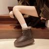 Thick-soled Snow Boots Women's 2025 New Winter Piled Thickened Bread Boots Waterproof and Non-slip Outdoor Warm Cotton Shoes