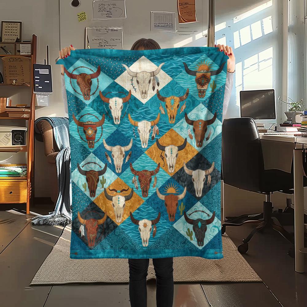 

1Pc Cultural Puzzle Print Flannel Blanket High Quality Warm Comfortable Cover for All Seasons Perfect for Gifts Home Decor 80cm x 120cm
