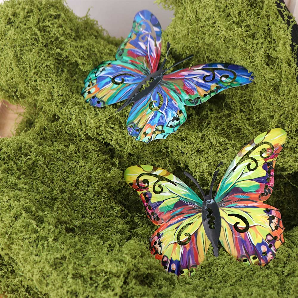 4 Pcs Metal Butterfly Wall Decor Multifunctional Hanging Decoration Butterfly Wall Hanging Balcony