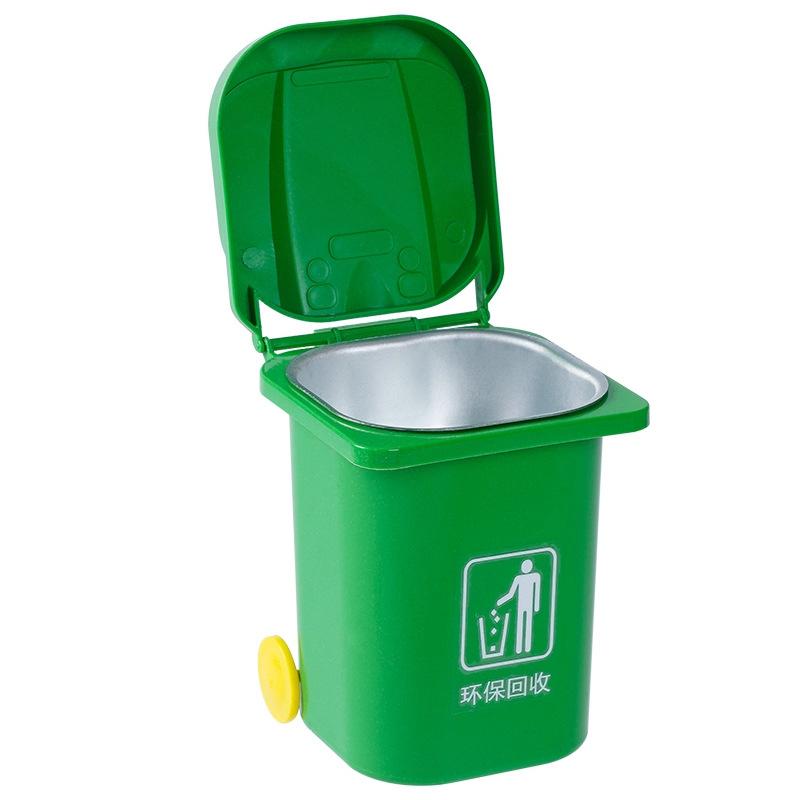 

Creative Wall-mounted Trash Can/ashtray With Lid - Personalized Home Design зелёный