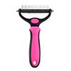 Dual-Sided Pet Grooming Rake Comb for Dogs - Detangling & Shedding Tool