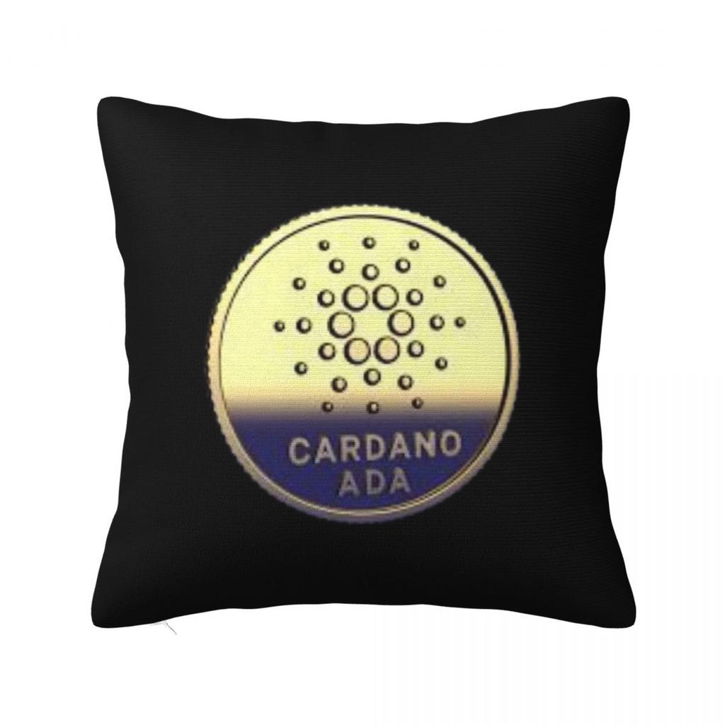 ADA Crypto Coin Heartbeat For Cardano Square Pillowcase Cushion Cover Pillow Case Throw Pillow Cover for Home Sofa Living Room