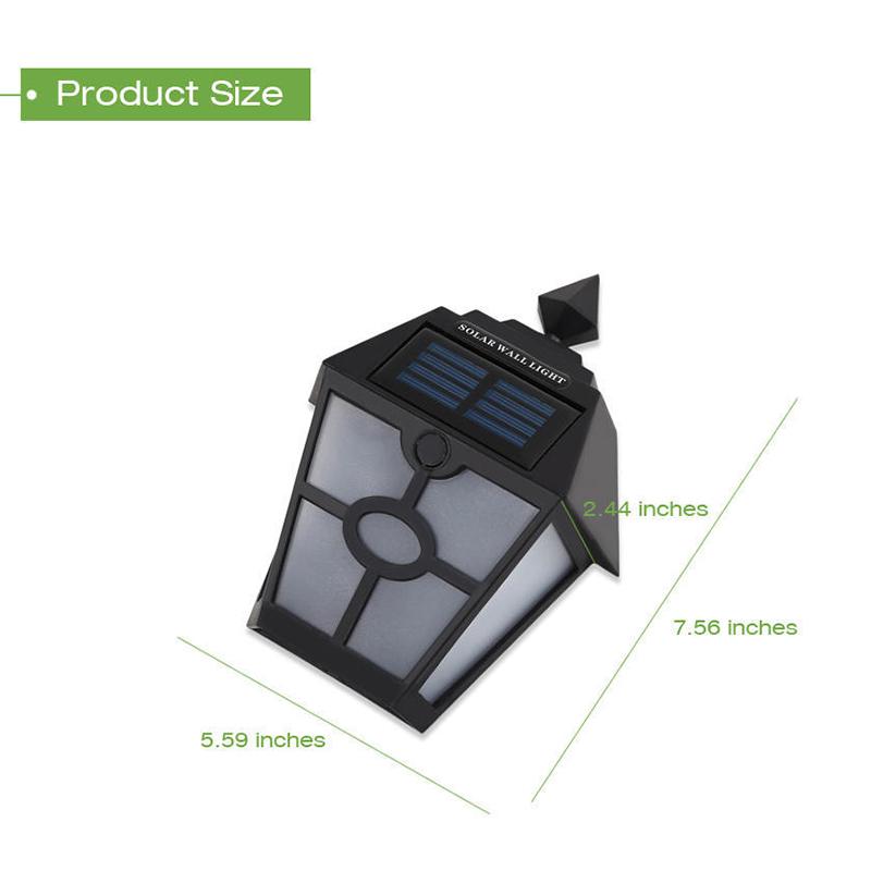 New Solar Powered Hexagonal Outdoor LED Wall Lamp Fence Light