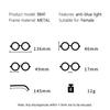 Anti Blue Light Glasses, Plain Square Glasses, Unisex Slimming Glasses, Myopia Glasses 9841