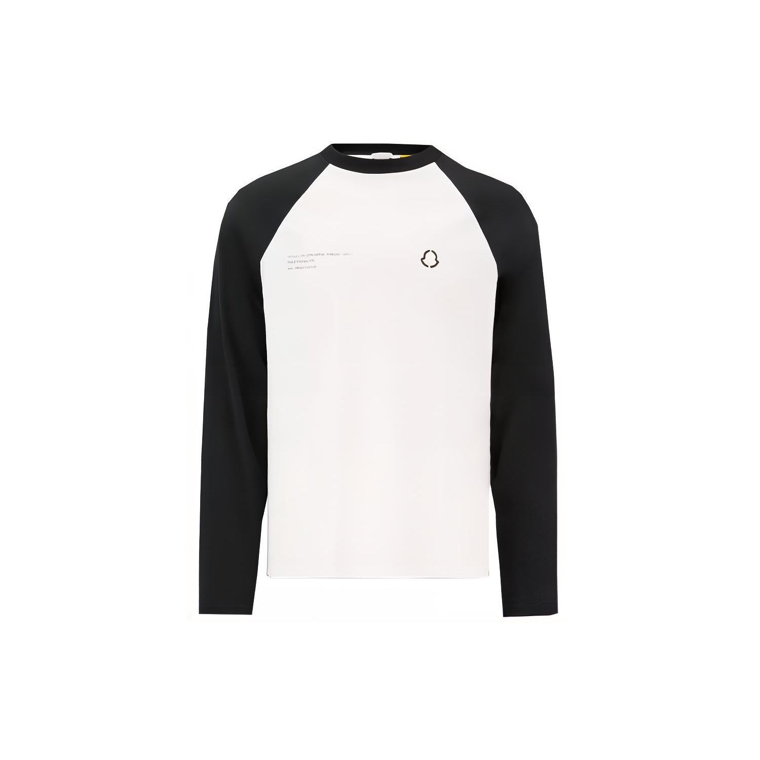 Moncler Color Block Letter Print Crew
