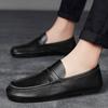 Genuine Leather Men Casual Shoes Outdoor Fashion Gentleman Luxury Mens Loafers Moccasins Breathable Slip On Shoes Leisure Walk